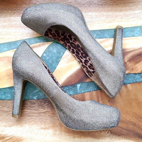 Guess LIZIA Silver Sparkle Heels | 9M - Picture 4 of 4